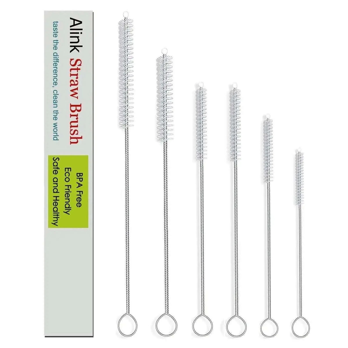 Six-piece laboratory equipment cleaning brush set