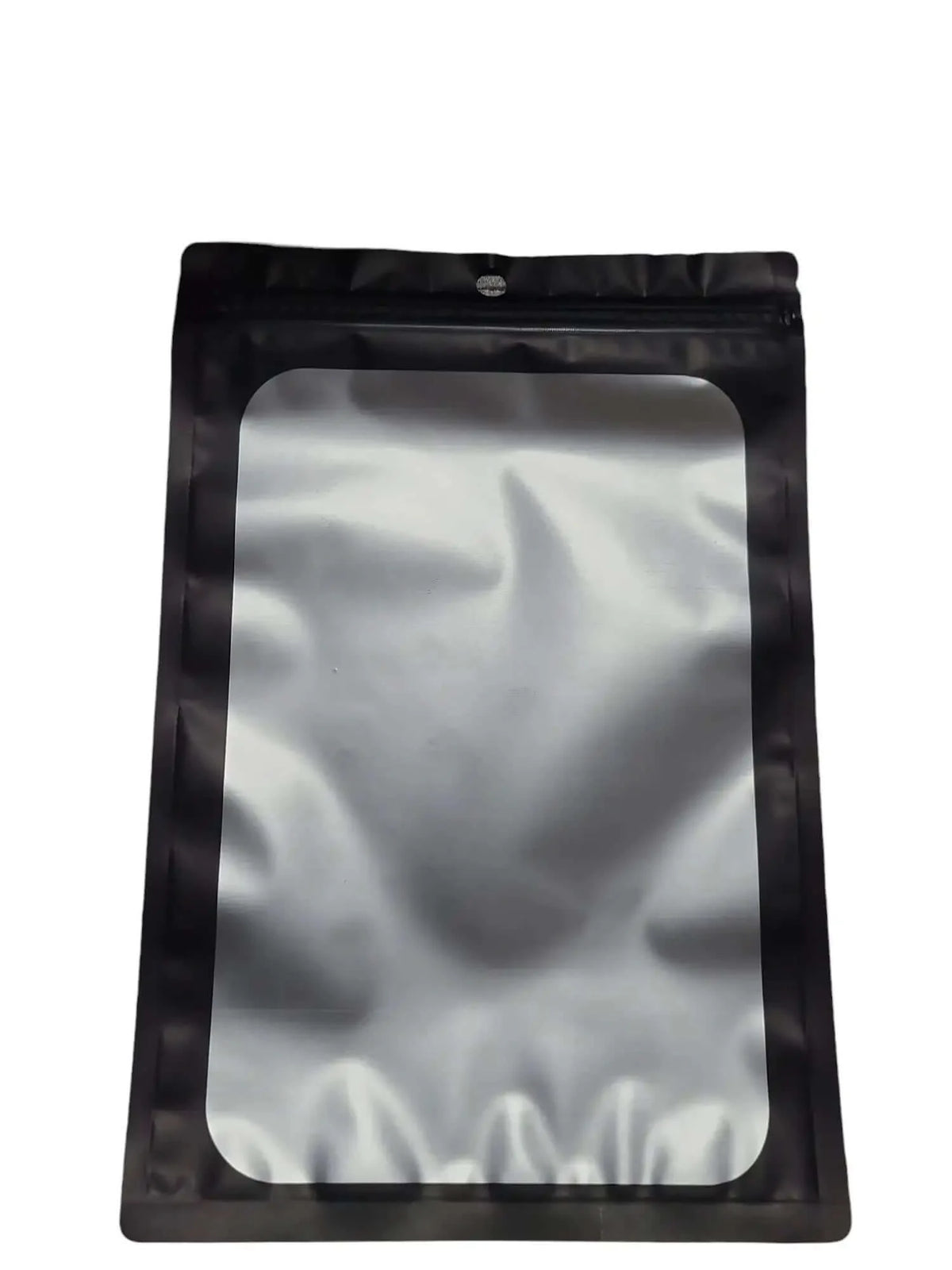Mylar Bag - 1 Oz  - Black with Clear Window (Single)