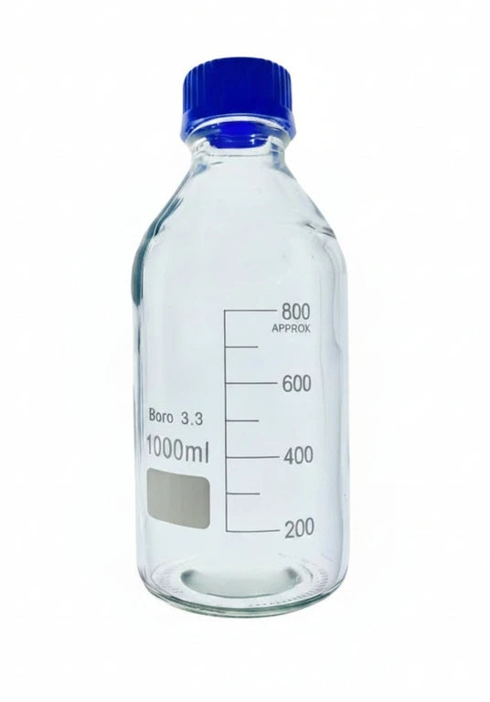 1L laboratory borosilicate media bottle