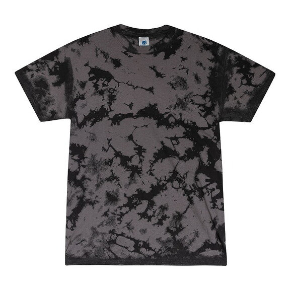 Organic tie dye shirts pure cotton in unique black and grey pattern, showcasing eco-friendly fashion made from 100% organic materials.