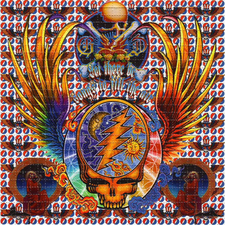Blotter Art - acid free perforated blotter paper with colorful design, highest quality print on 7.5x7.5 inches cotton blotter paper.