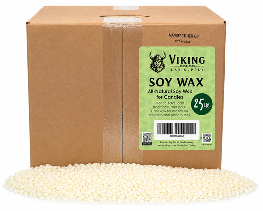 25lb box of Pure Organic Soy Wax for Candle Making by Viking Lab Supply