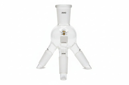 Glass short path distillation receivers with a main 29/42 joint and multiple 24/40 joints