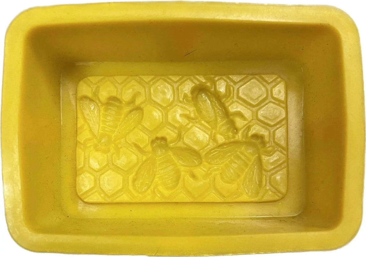 Yellow Silicone Mold Bees for concentrates, extracts, waxes with bee designs. Product focus: Silicone Mold Bees.