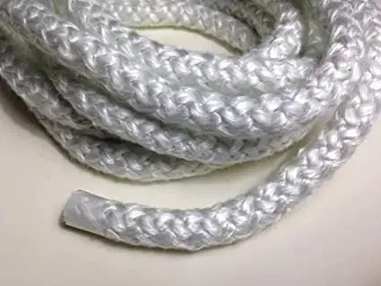 3/8" x 10' Braided Fiberglass gasket 10' long roll 100% Fiberglass Product 1000F Degree Rating