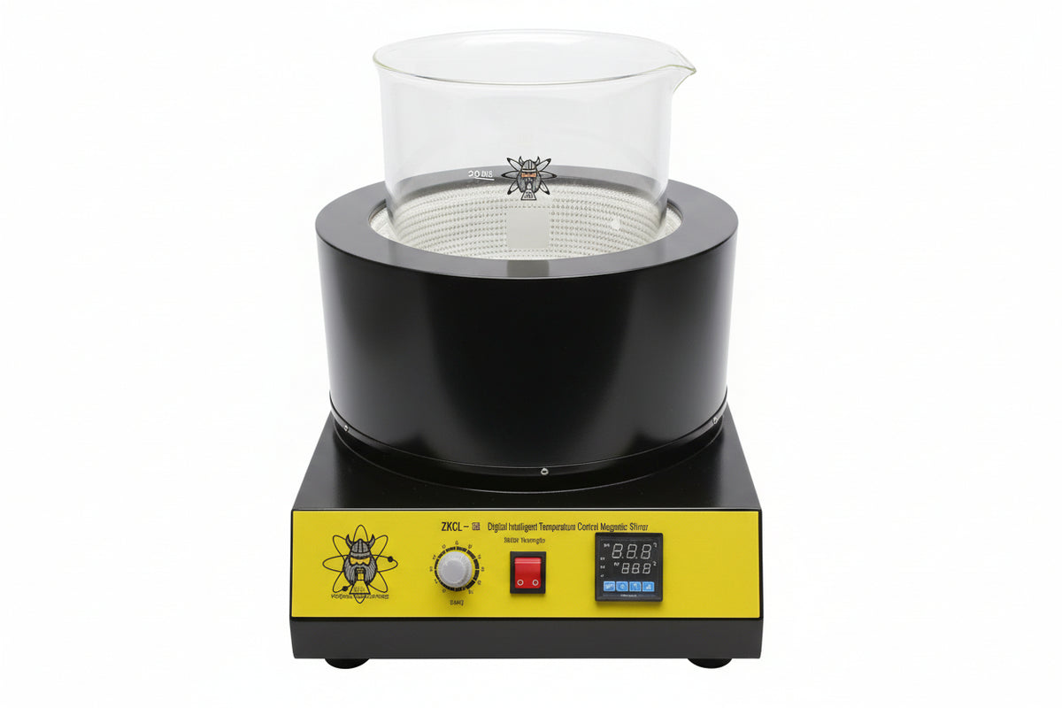 Heating magnetic stirring mantles for laboratory precision heating and stirring, featuring temperature control and uniform