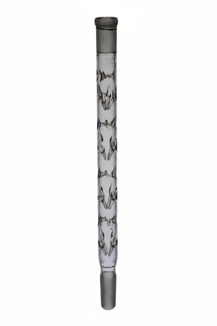 Glass Fractioning Vigreux Column 300MM (24/40) with intricate design for lab distillation processes