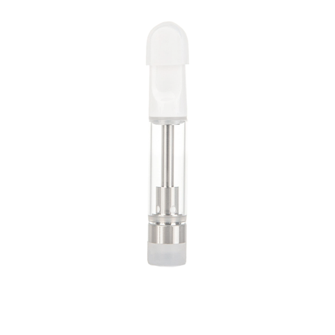 Empty Ceramic Tip Cart with XL intake holes to allow for high viscosity concentrates, compatible with distillate, CBD, and concentrate