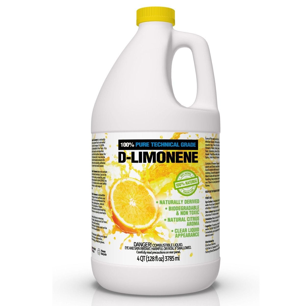 D Limonene (1 Galllon) terpene lemon orange flavor terpene, citrus terpene large sold By Viking Lab Supply